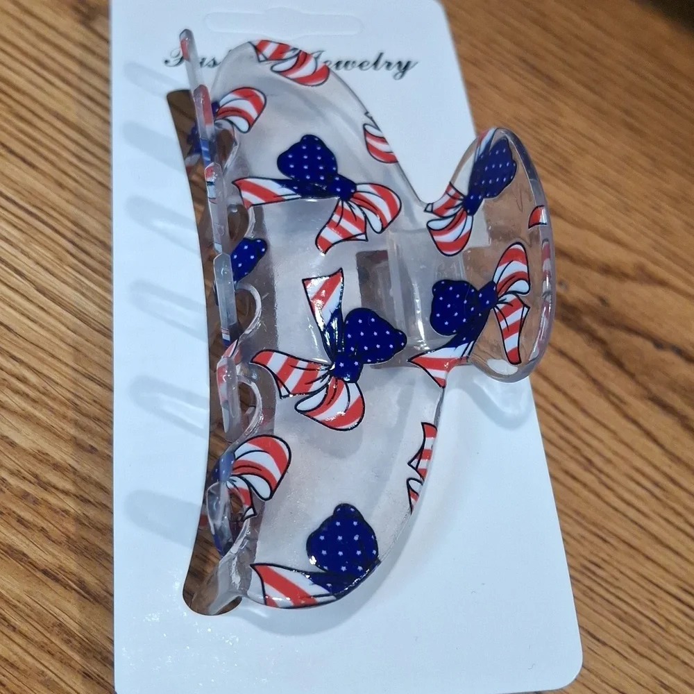 Patriotic Hair Claw Clip